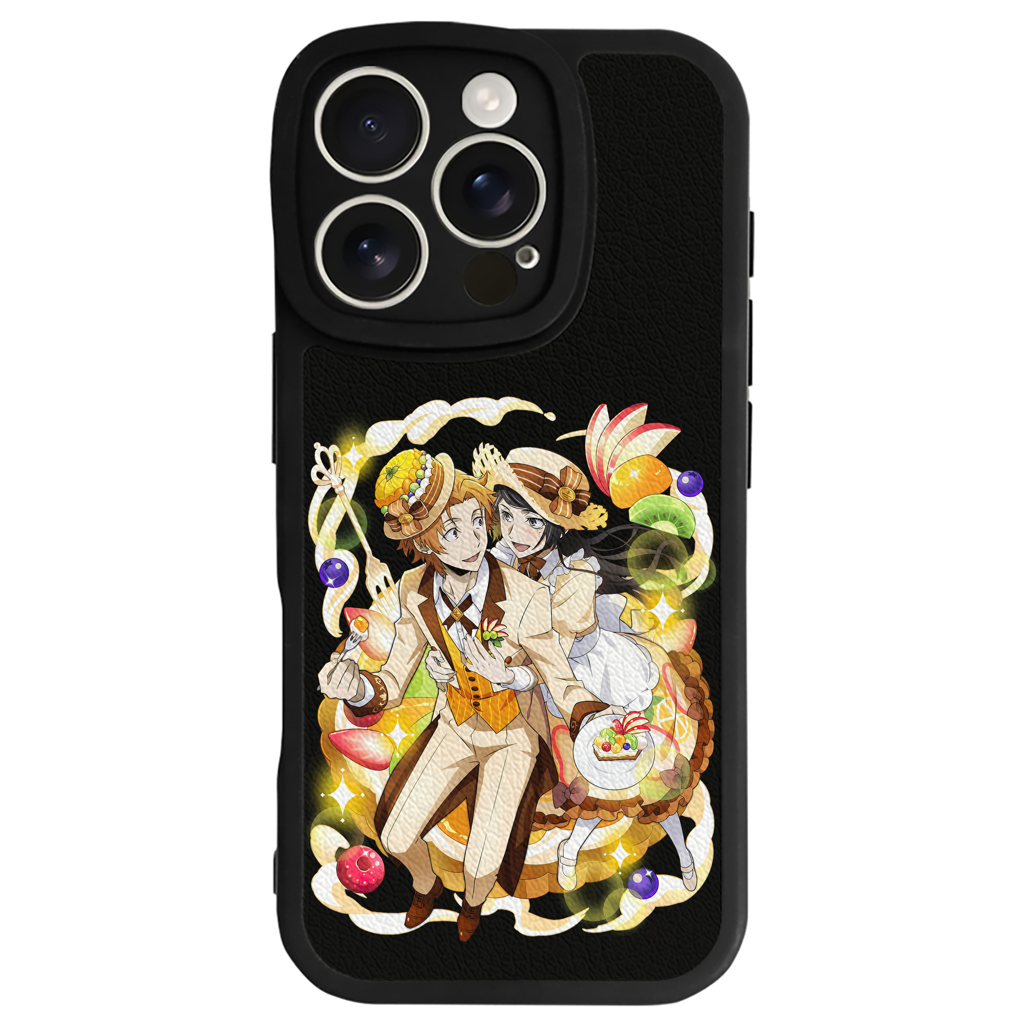 （画像用） 文豪ストレイドッグス Bungo Stray Dogs 【iPhone 16シリーズ対応】シリコンスマホケース（レザー調） 材質：シリコン